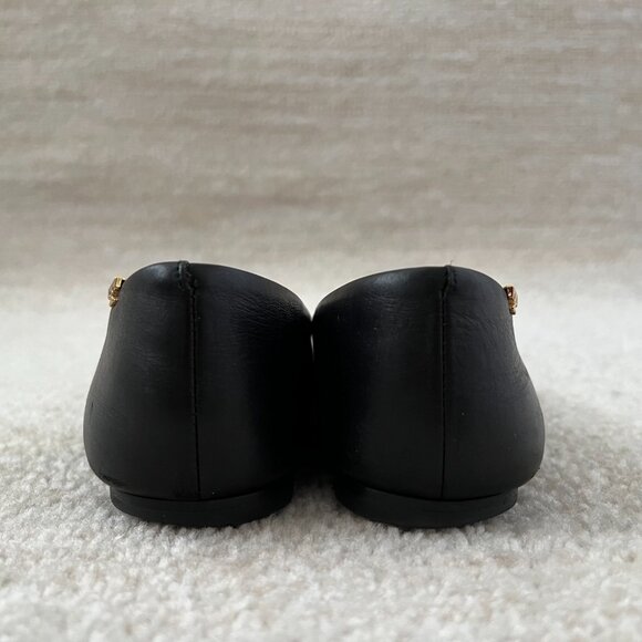 Tory Burch Penelope Cap Toe Flat Shoes 7 Black - Picture 5 of 9